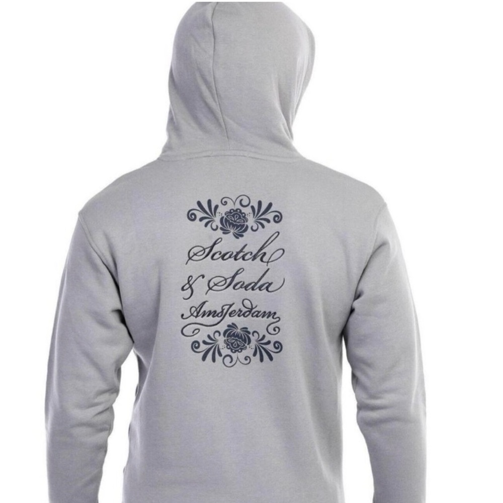 Scotch & Soda Amsterdam Men’s Relaxed Fit Fleece Graphic Hoodie